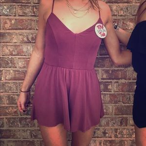 Maroon Strappy Romper